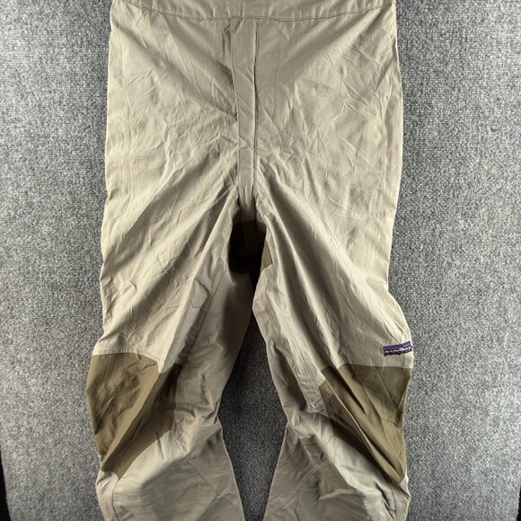 Patagonia Women Snow Pants Ski Alpine Snow Sports Beige 10 Nylon Zip ACTL 30X30